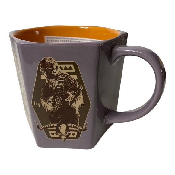 Set of 2 Disney Parks Hexagon Star Wars Characters Collectible Coffee Mugs NEW - Picture 3 of 10